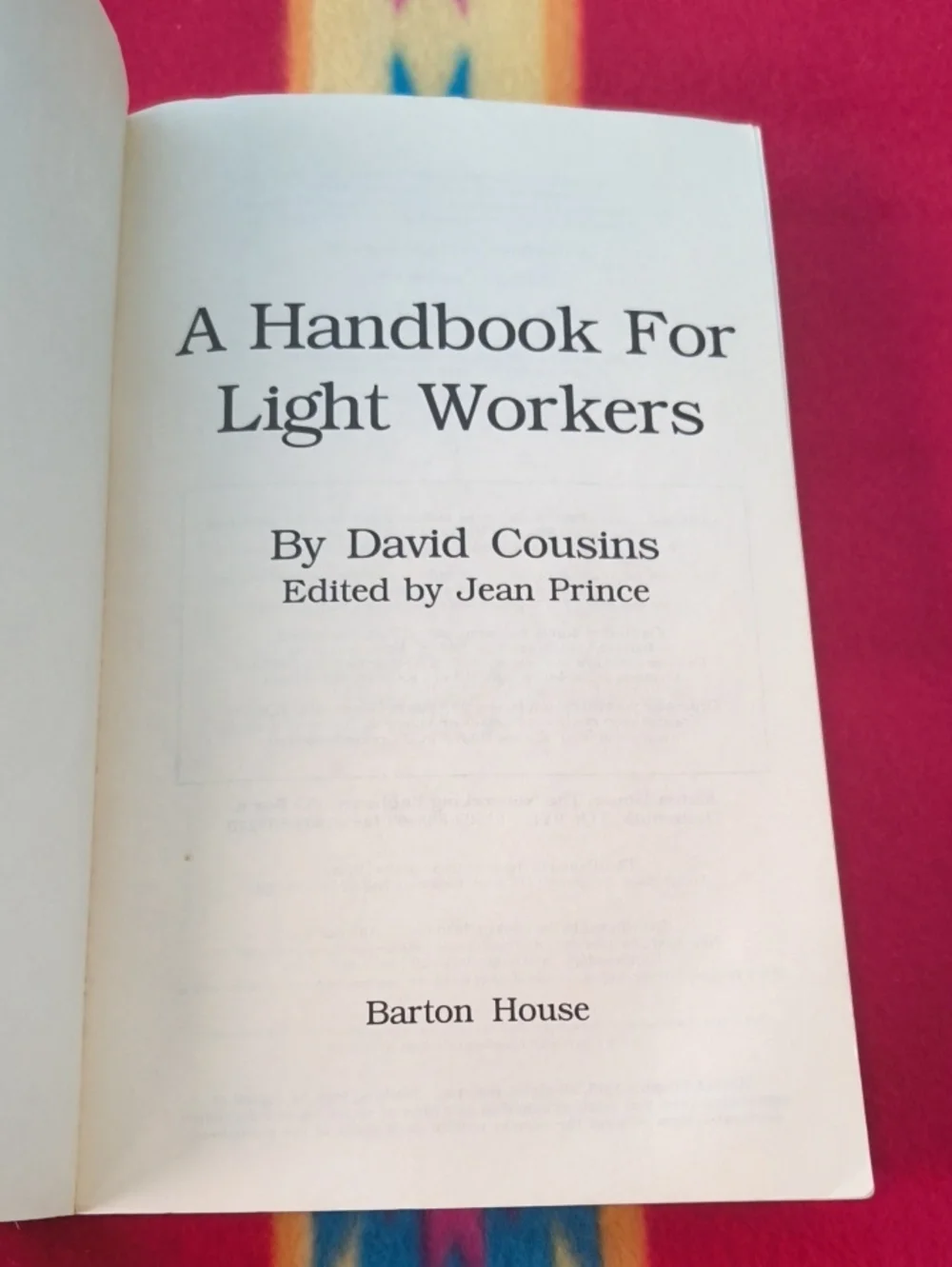 David CousinsA Handbook for Light Workers by David Cousins (1994-05-03)